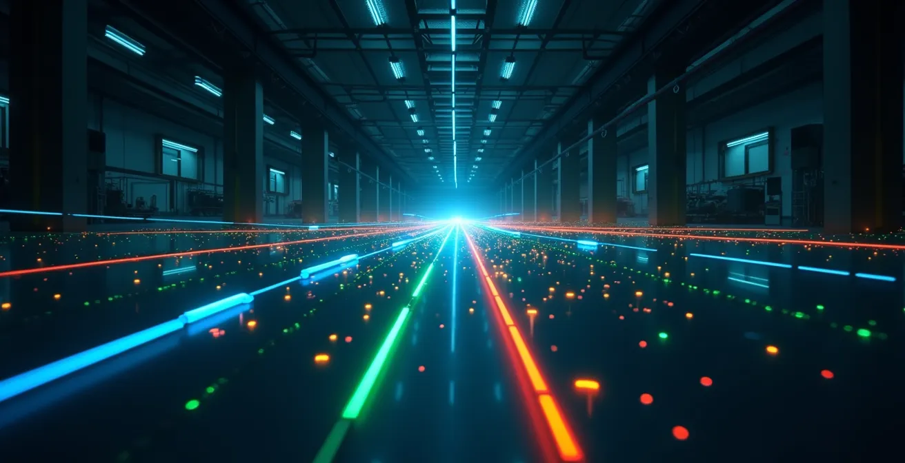 Visualisierung eines intelligenten Patrouillensystems mit Sensordaten