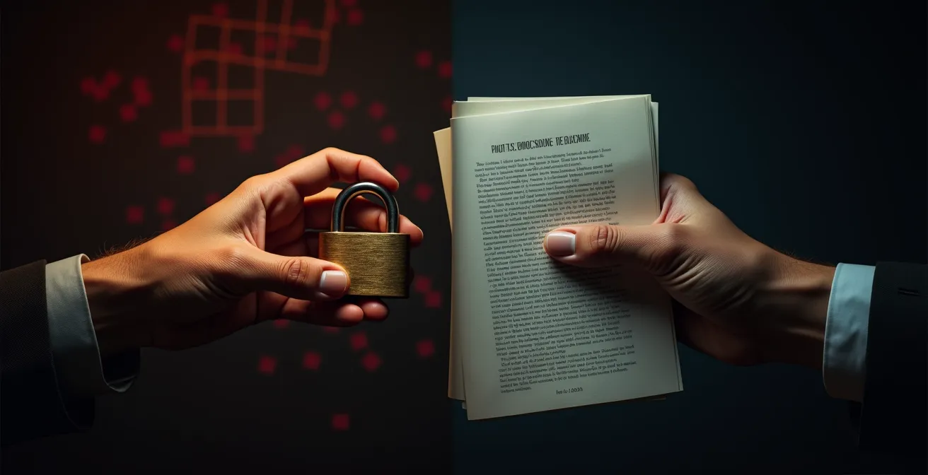 Visuelle Darstellung der doppelten Erpressung bei Cyberangriffen