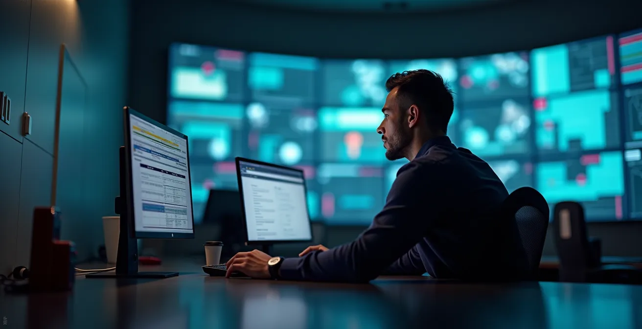 Zentrales Sicherheits-Dashboard mit integrierten Systemen
