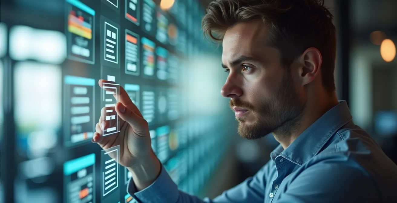 IT-Sicherheitsexperte analysiert mehrschichtige Sicherheitsstrategie