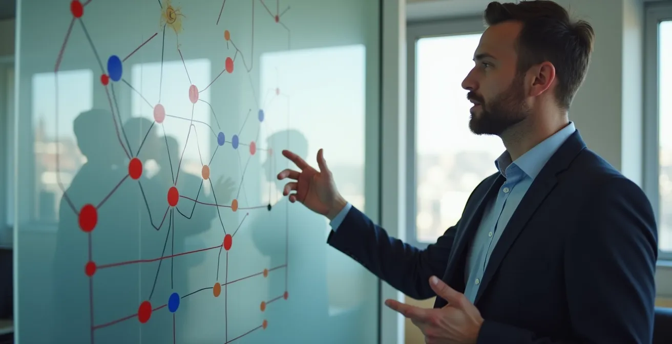 Notfall-Kommandozentrale mit Eskalationsprozess-Visualisierung