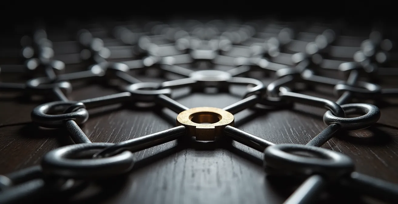 Vernetzte Lieferketten-Visualisierung mit Schweizer Unternehmen im Zentrum