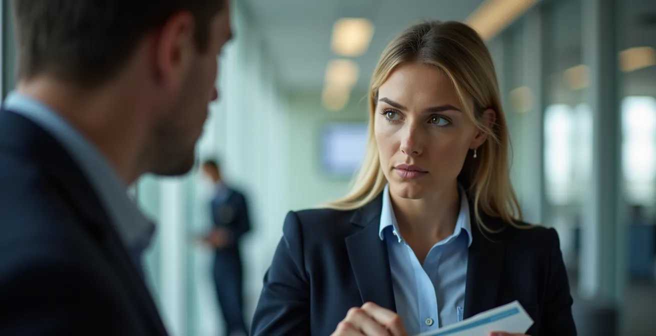 Verdächtiger Techniker mit gefälschtem Ausweis in Schweizer Büroumgebung