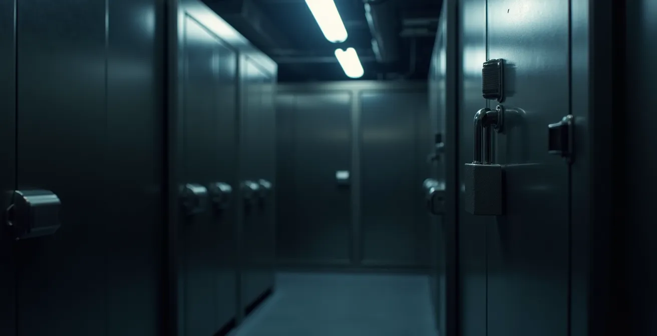 Professionell gesicherter Technikraum mit verdeckt installierter Alarmzentrale